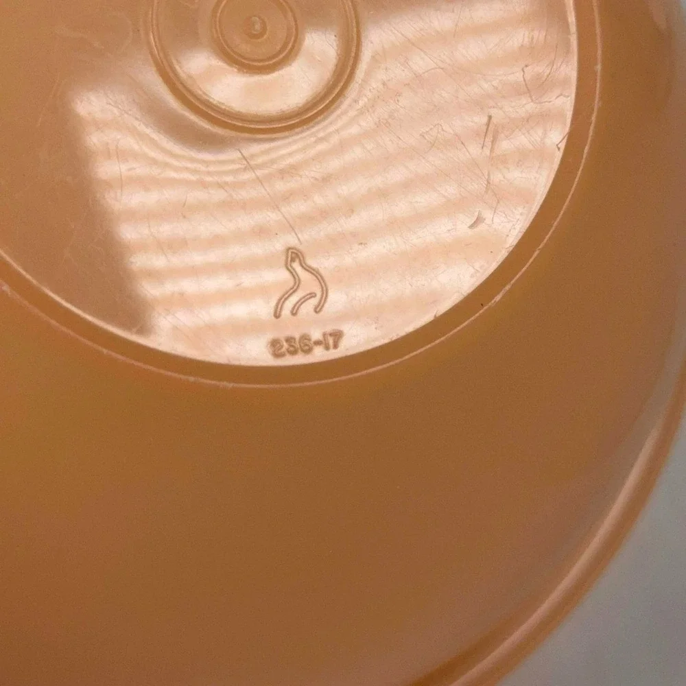 Vintage Tupperware Orange Bowl With Lid 236-17 229-5 Retro Kitchen